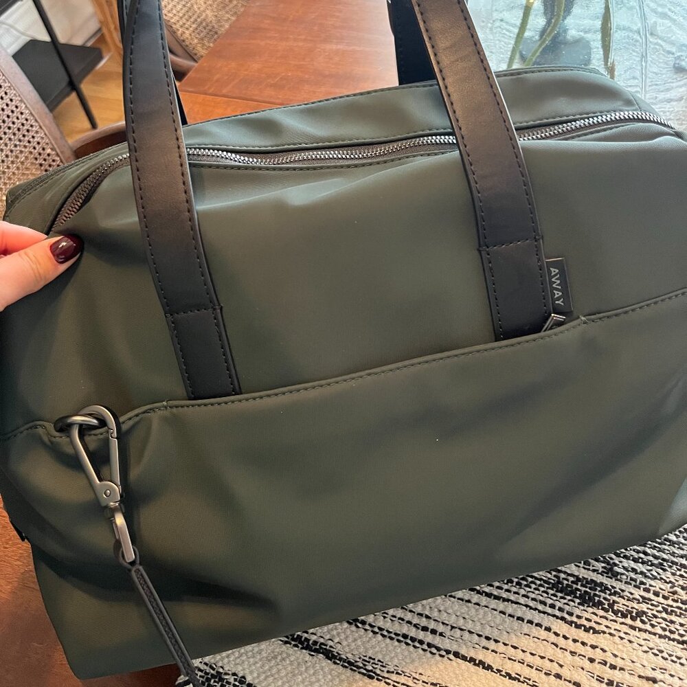 Away Personal Item Travel Bag – Nylon & Leather (Fits 16” Laptop)